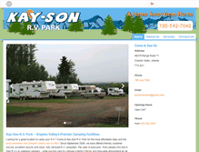 Tablet Screenshot of kaysonrvpark.com